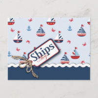 Schiff Ahoy! Postkarte 2