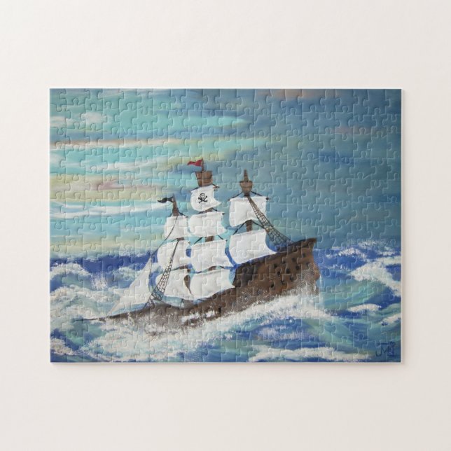 Schiff Ahoy Puzzle von JML (Horizontal)