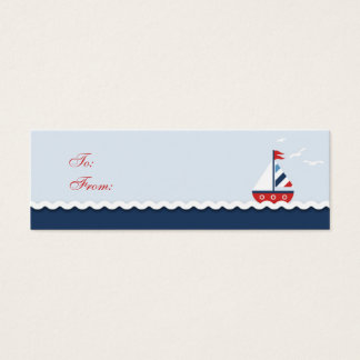 Schiff Ahoy! Skinny Gift Tag