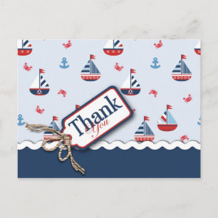 Schiff Ahoy! TY Postkarte