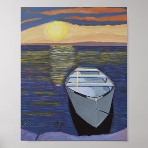 Schiff am Shore-Poster Poster