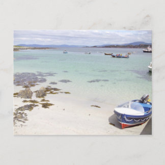 Schiff am Strand - Insel Mull Postkarte