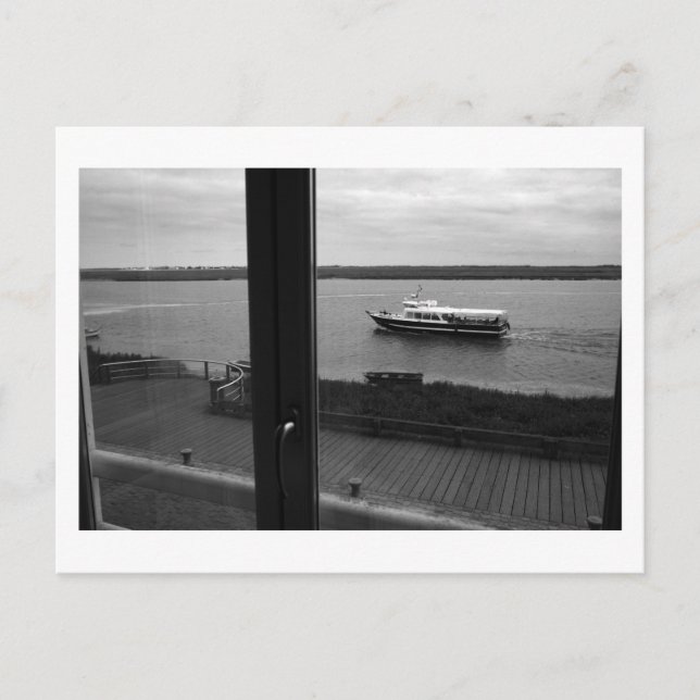Schiff an der Bucht Postkarte (Vorderseite)
