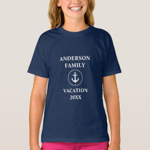 Schiff Anchor Beach Familie Urlaub G T-Shirt