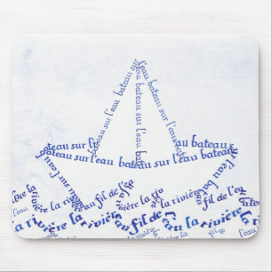 Schiff auf dem Wasser Mousepad