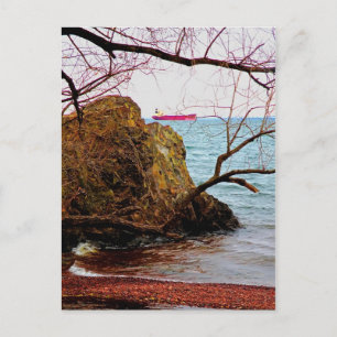 Schiff auf Lake Superior Postkarte