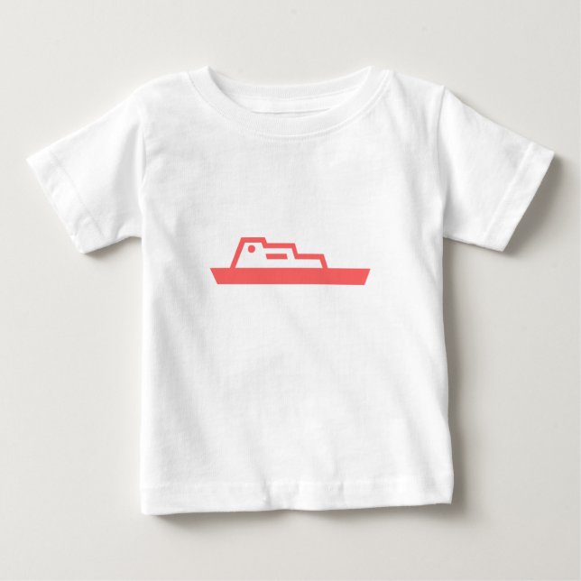 Schiff Baby T-shirt (Vorderseite)
