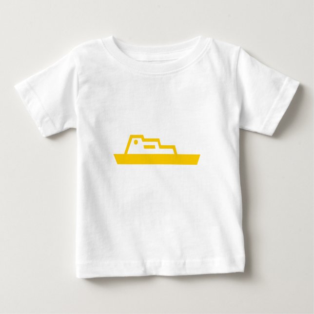 Schiff Baby T-shirt (Vorderseite)