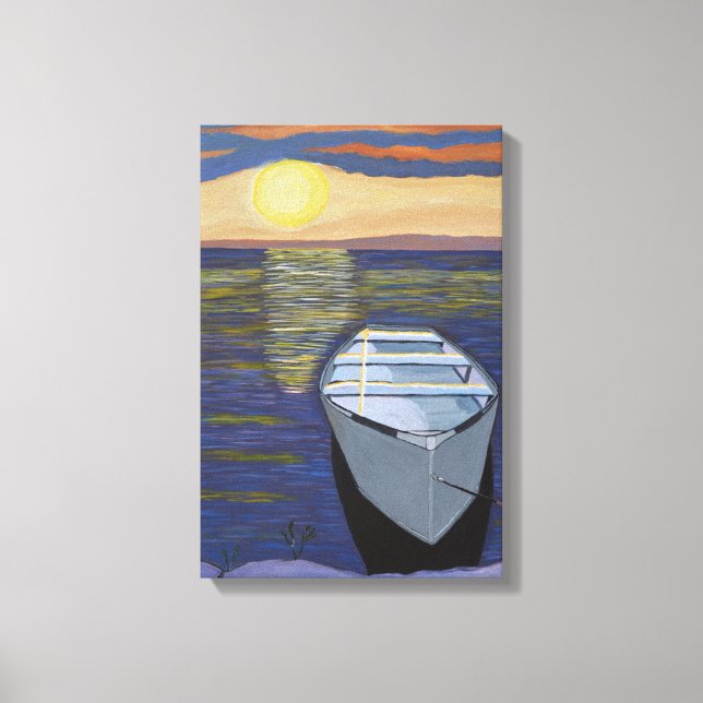 Schiff by Shore Leinwand Art (Vorderseite)