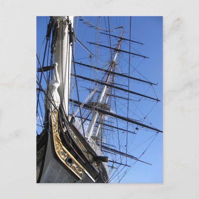 Schiff (Cutty Sark) Postkarte (Vorderseite)