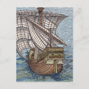 Schiff der Columbus'Time Postkarte