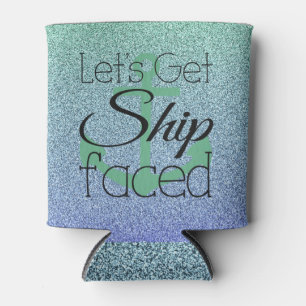 Schiff Faced Can Cooler Glitzer Ombre Dosenkühler