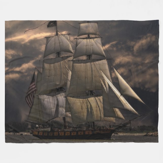 SCHIFF FLEECEDECKE (Vorderseite (Horizontal))