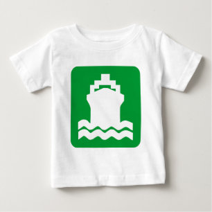 Schiff Form - Gras Grün Baby T-shirt