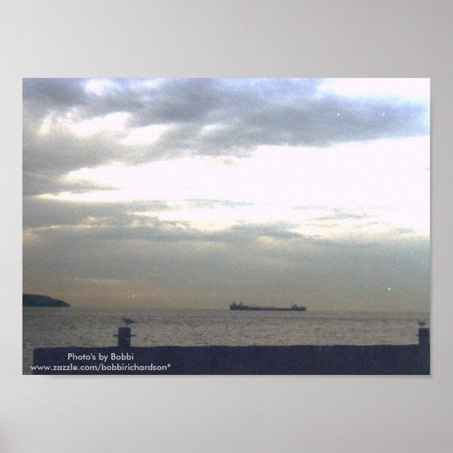 Schiff, Foto von Bobbiwww.zazzle.com/bobbiric... Poster (Vorne)