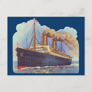 Schiff für Dampfschiff Postkarte