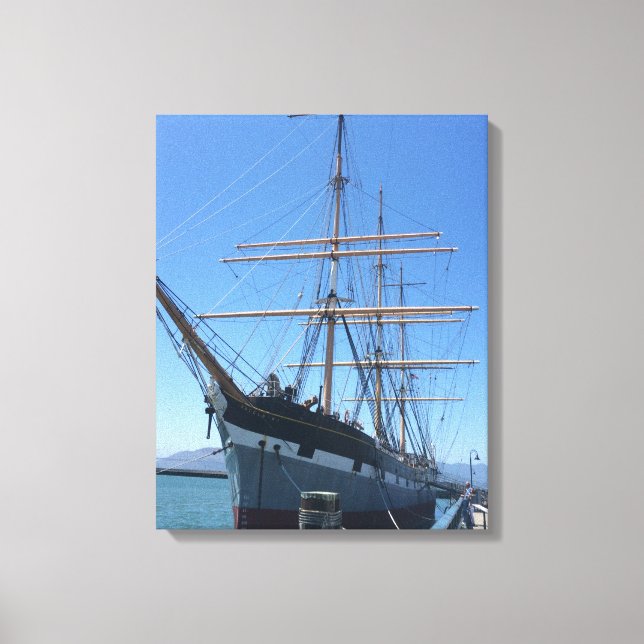 Schiff im Hafen Leinwanddruck (Vorderseite)