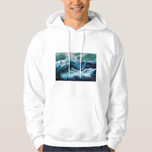 Schiff im Meer im Sturm Hoodie