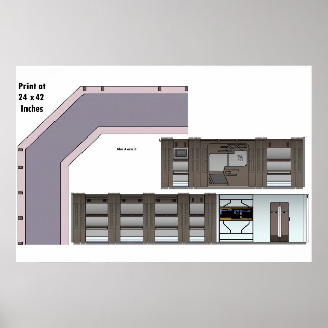 Schiff im Weltraum verloren Poster (Vorne)