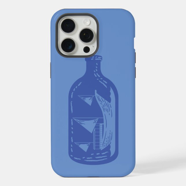 Schiff in der Flasche iPhone Hülle (Rückseite)