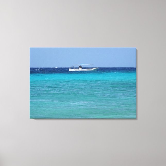 Schiff in der Karibik Leinwanddruck (Vorderseite)