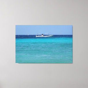 Schiff in der Karibik Leinwanddruck