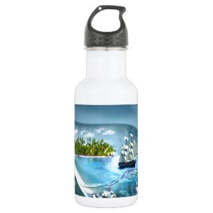 Schiff in einer Flasche Trinkflasche