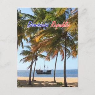 Schiff in Las Terrenas Samana Dominikanische Repub Postkarte