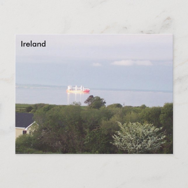 Schiff in Tralee Bay, Grafschaft Kerry, Irland Postkarte (Vorderseite)