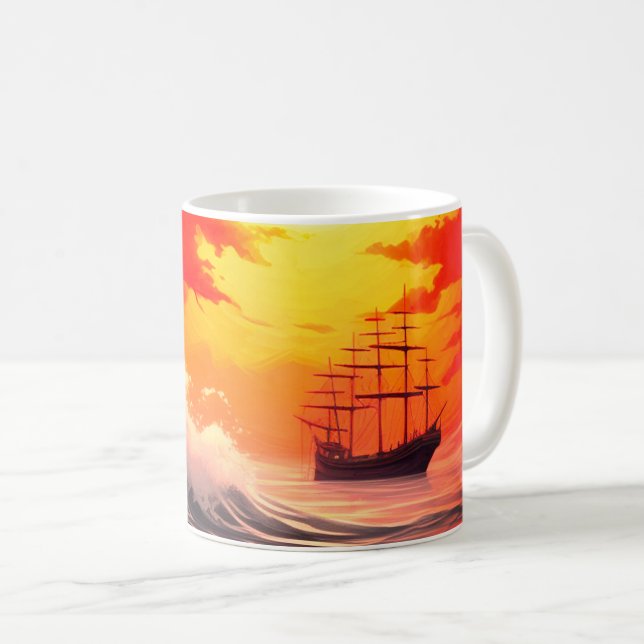 Schiff Kaffeetasse (VorderseiteRechts)