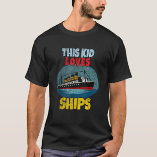 Schiff Kind, das Lieben Schiff Titanic Boys Girls  T-Shirt