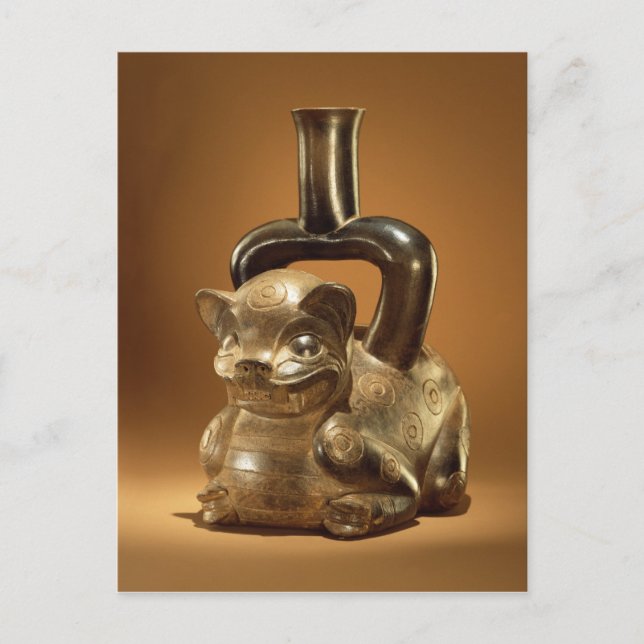 Schiff mit Puma, Chavin Culture, c.90 BC Postkarte (Vorderseite)