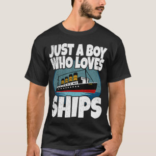 Schiff nur ein Junge, der Lieben Schiff Titanic Bo T-Shirt
