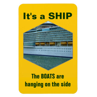 Schiff oder Schiff Magnet