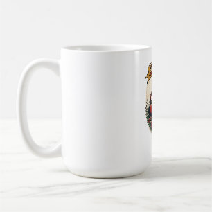 Schiff passiert Kraken Piraten-Tattoo-Flash lustig Kaffeetasse
