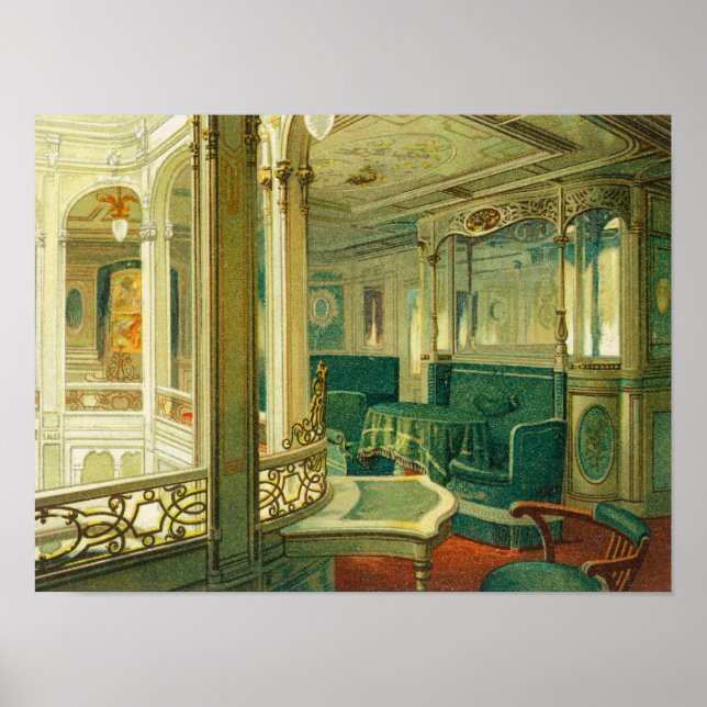 Schiff Patricia, Hamburg-Amerika-Linie Poster (Vorne)