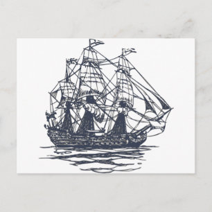 Schiff Postkarte
