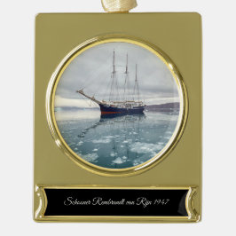 Schiff Rembrandt van Rijn 1947 Banner-Ornament Gold
