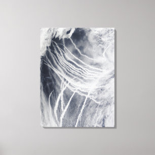 Schiff spürt den NordPazifischen Ozean auf Leinwanddruck