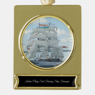 Schiff Tarangini Banner-Ornament Gold