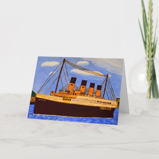 Schiff Titanic Einladungskarte  (Vorderseite)