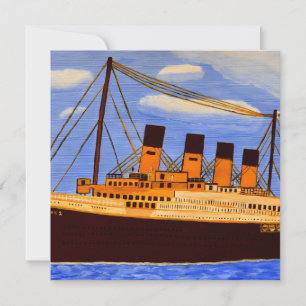 Schiff Titanic Einladungskarte  Einladung