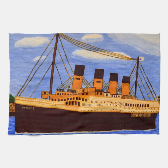 Schiff Titanic Küchentuch  (Horizontal)