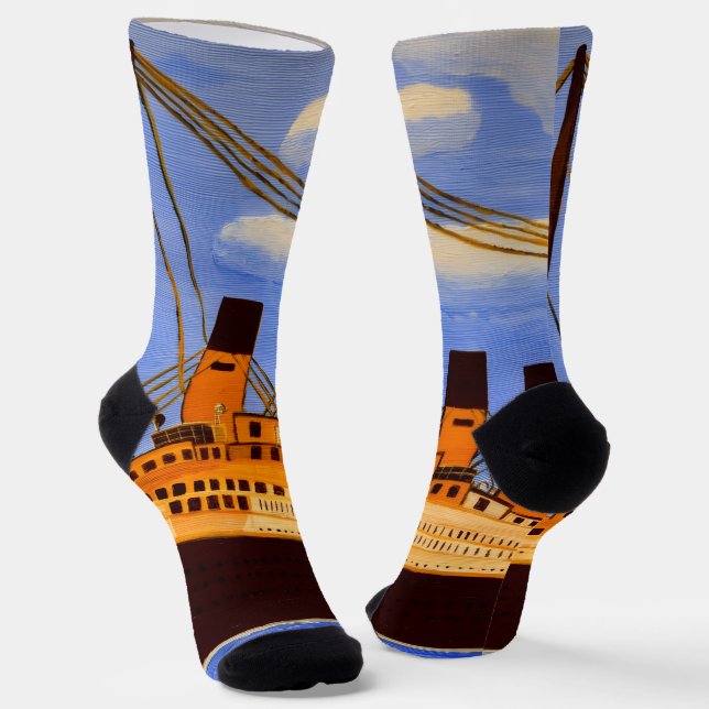 Schiff Titanic Socken  (Gewinkelt)