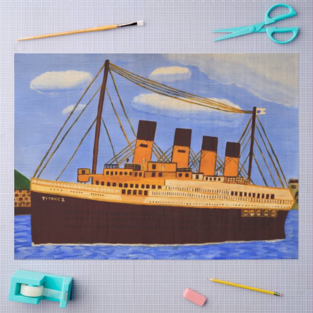 Schiff Titanic Tissue-Papierblatt Seidenpapier (Basteln)