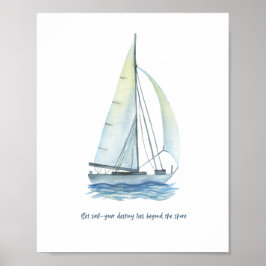 Schiff und Meer, Motivationsposter Poster