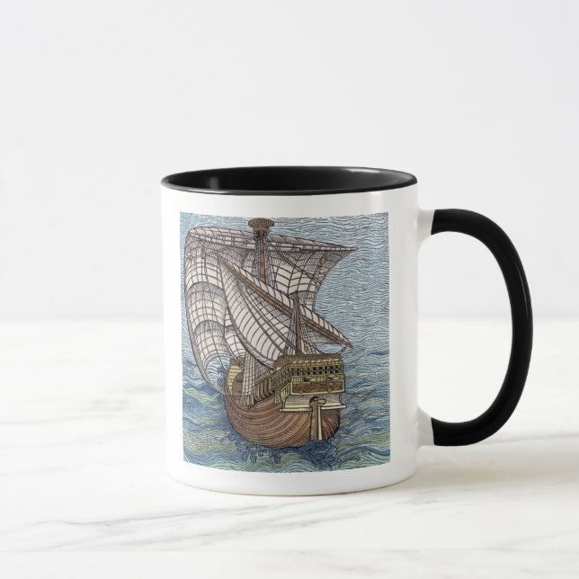 Schiff von Columbus'Time Tasse (Rechts)
