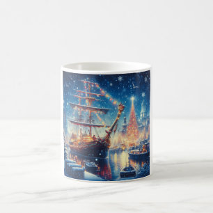 Schiff "Weihnachten/Winter" Kaffeetasse