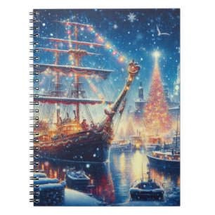 Schiff "Weihnachten/Winter" Notizblock