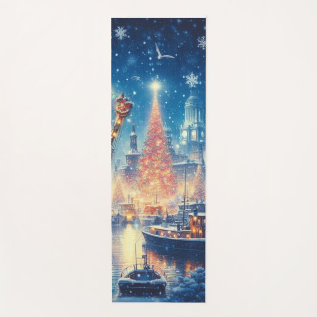 Schiff "Weihnachten/Winter" Yogamatte (Vorderseite)